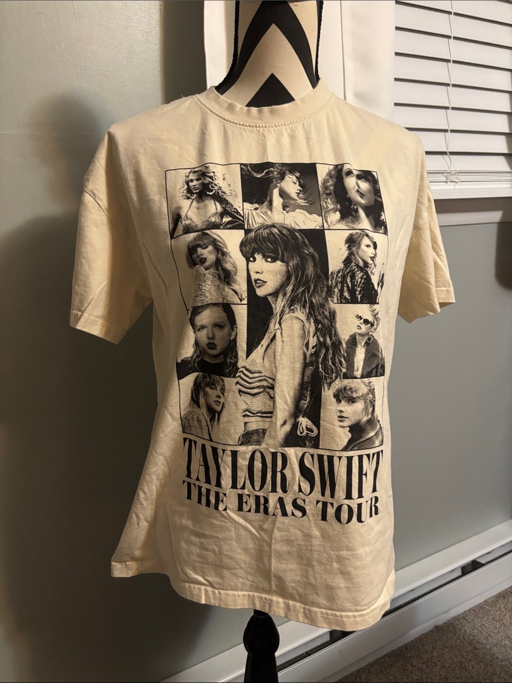 Taylor Swift The Eras Tour Cream Tee- Official 2023 Eras Tour Merch- size small